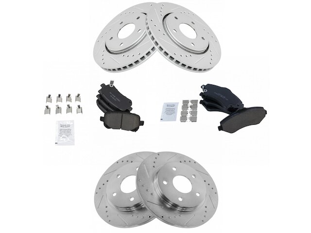 Front and Rear Brake Pad and Rotor Kit fits Dodge Journey 2009-2013 43TCWY | eBay