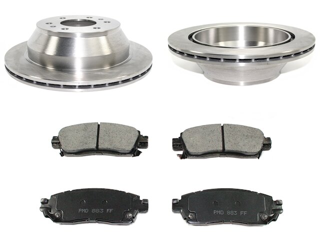 Rear Pronto Brake Pad and Rotor Kit fits Chevy Trailblazer 2002-2009 ...